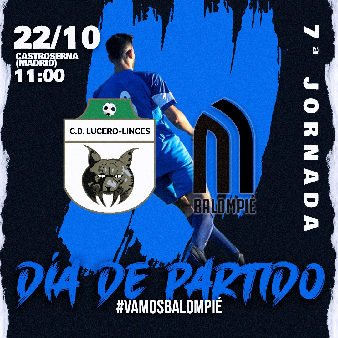 mostbalompie's tweet photo. #DÍADEPARTIDO

¡En busca de los primeros tres puntos bajo el mando de Paco del Saz!

Nuestro primer equipo se enfrentará al CD Lucero Linces

🗓Domingo 2 de octubre
📍Campos de fútbol Castroserna
🕛11:00

#VamosBalompié https://t.co/XcnzxTd26W
