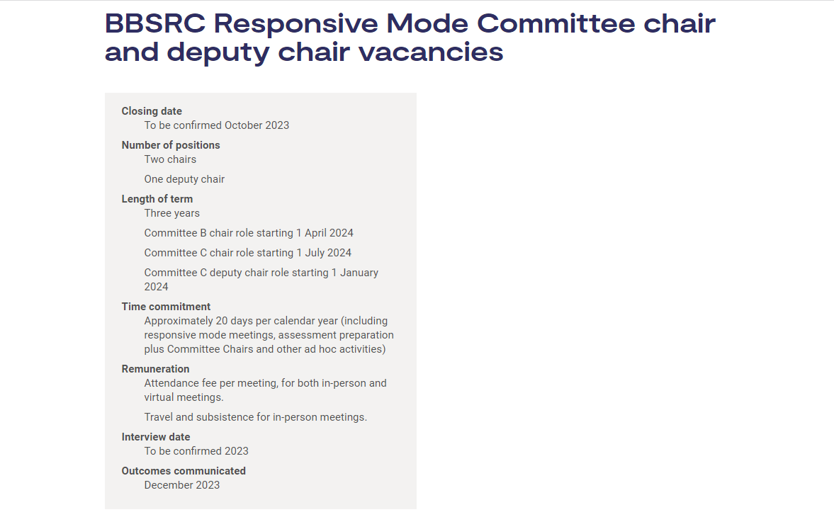 Now appointing: two chairs and one deputy chairs for our Responsive Mode Committees. 

Find out more about the roles and the expertise we're looking for: orlo.uk/OpNgs
