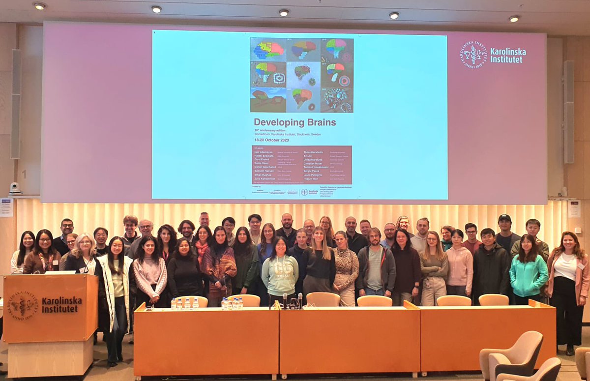 Jens Hjerling Leffler ⭐️⭐️🇺🇦⬜️🟥⬜️ (@hjerlingleffler) on Twitter photo We are half way through the 10th year anniversary of our conference and course “the Developing Brains” - judging by the happy faces of speakers and course participants I’d say it is a success! @StratNeuro <a href="/karolinskainst/">Karolinska Institutet</a> <a href="/KarolinskaN/">Karolinska Neuroscience</a> We are half way through the 10th year anniversary of our conference and course “the Developing Brains” - judging by the happy faces of speakers and course participants I’d say it is a success! @StratNeuro <a href="/karolinskainst/">Karolinska Institutet</a> <a href="/KarolinskaN/">Karolinska Neuroscience</a>