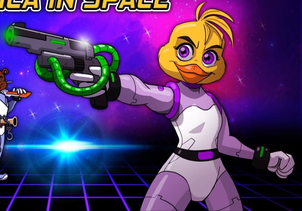She's such a sweet potato, look how cute she's!🐣 #FNAF #chicafnaf #freddyinspace #freddyinspace2 #freddyinspace3 #chicainspace