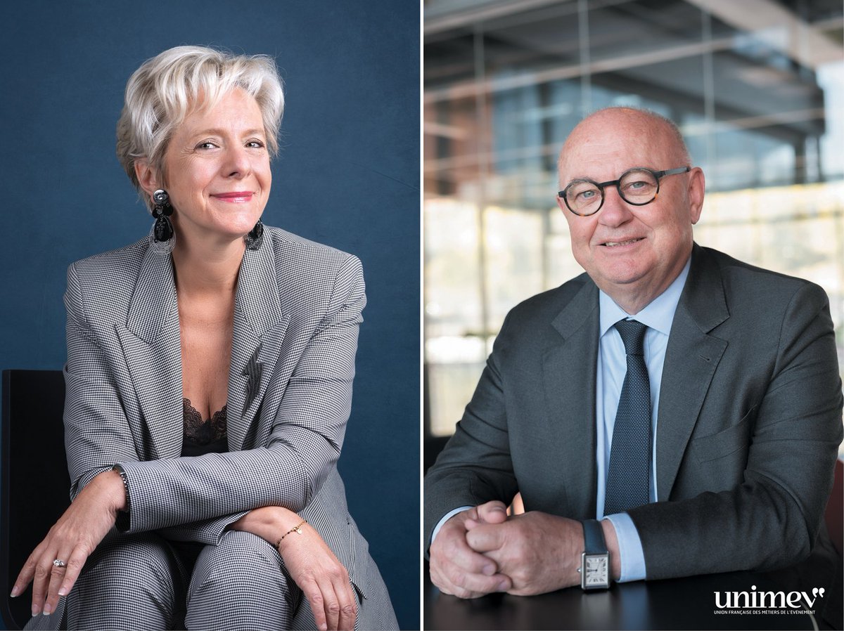 Un nouveau duo à la présidence d'UNIMEV : Béatrice Cuif-Mathieu et Philippe Pasquet.👏

👉 Le communiqué : bit.ly/3rUzJdB

#unimev #événementiel #eventprofs #présidence