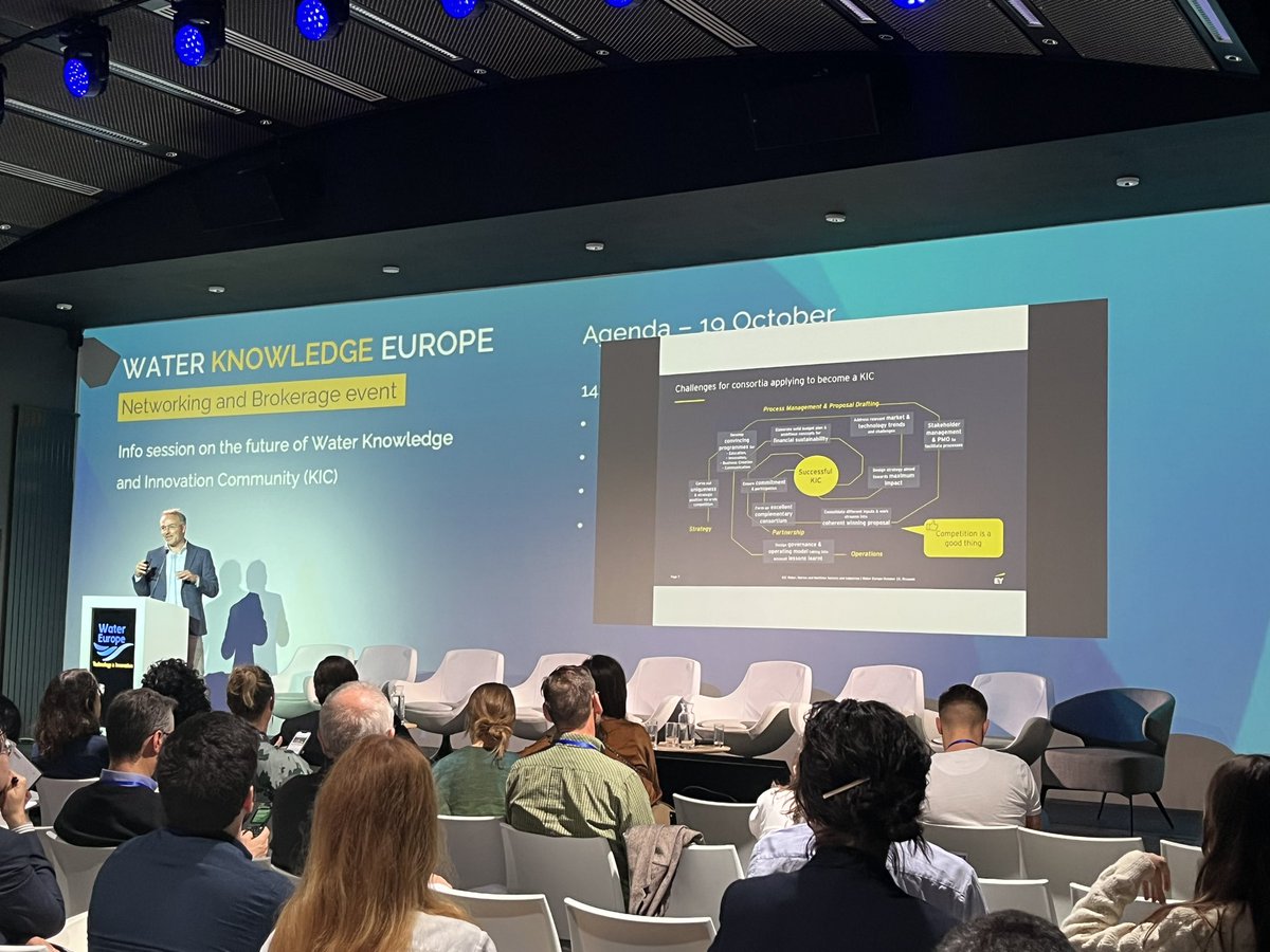 Partnership🤝, strategy📊, operations⏩️, process management🌀 & proposal drafting📝 These are just few of the best ingredients needed to make you #water KIC = ‘KIC-able’ shared by Ingo Bunzeck, Director at @EY_Belgium #WKE2023