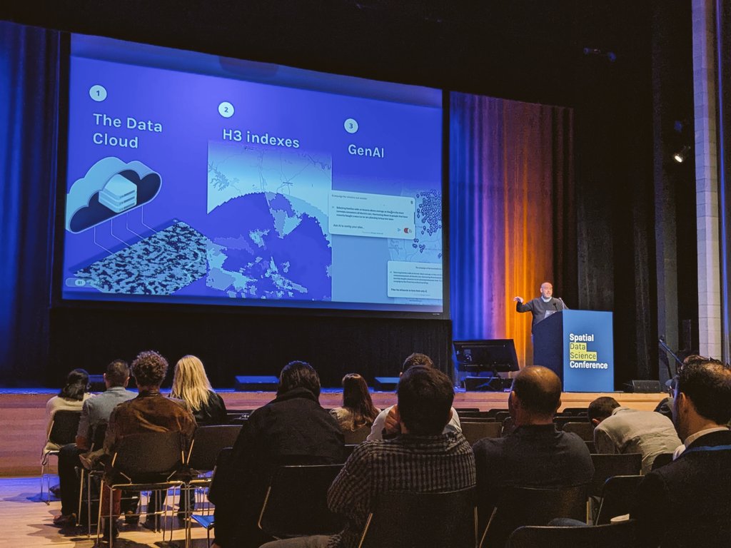juhaszlevi's tweet photo. Hot topics in geospatial right now according to @jatorre and @CARTO #SDSC23 https://t.co/26MGrsoQBx