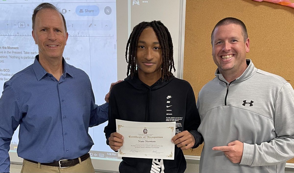 Congratulations to Nate Newton, our Character Ed Player of the Week for Competitiveness! Nate always goes all out in whatever role he is in, and makes himself and his teammates better everyday!