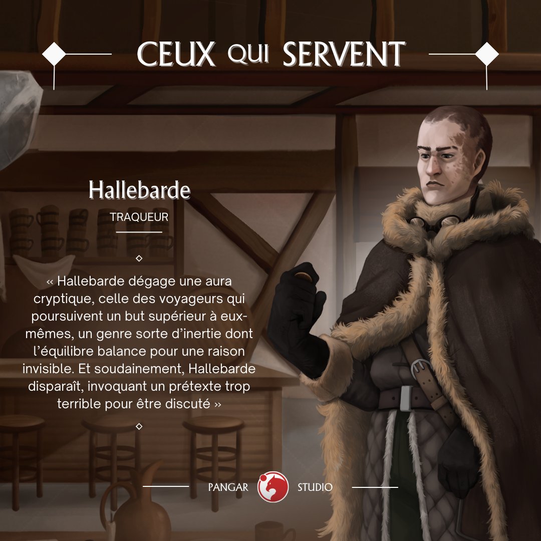 Pangar_Studio's tweet photo. 🇬🇧 He's one of the Mutts, a group of trackers whose mission is to pacify the surrounding area of Norrasq, to prevent any orog incursion 🦴

🇫🇷 Il fait partie des Clébards, une escouade de traqueurs qui pacifient les alentours de Norrasq, pour contrer la moindre incursion orog 🦴 https://t.co/zgNKq0pCXf