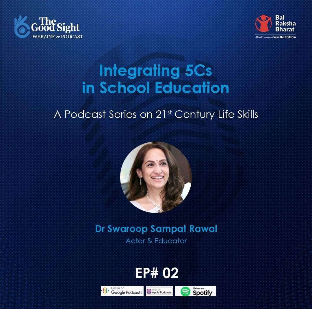 How can the 5Cs of Communication, Cooperation, Critical Thinking, Curiosity and Creativity be integrated in School Education? 
⁦<a href="/balrakshabharat/">Bal Raksha Bharat</a>⁩

Spotify: open.spotify.com/episode/7LgHky…

Apple Podcasts: podcasts.apple.com/us/podcast/the…