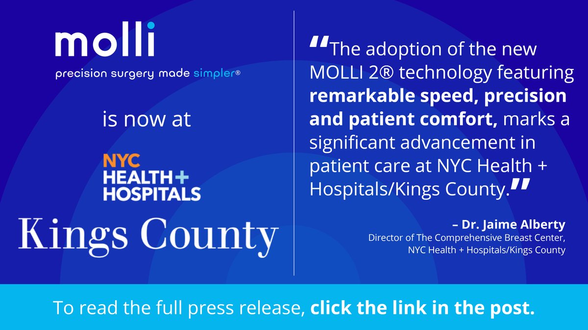 MOLLI Surgical, now part of Stryker (@mollisurgical) on Twitter photo We’re spreading the news 🎩 MOLLI® is now in NYC!
<a href="/MolliSurgical/">MOLLI Surgical, now part of Stryker</a> is excited to share that NYC Health + Hospitals/Kings County (<a href="/NYCHealthSystem/">NYC Health + Hospitals</a>) has adopted MOLLI 2®.
Link to the full press release here: bit.ly/46BkK7o We’re spreading the news 🎩 MOLLI® is now in NYC!
<a href="/MolliSurgical/">MOLLI Surgical, now part of Stryker</a> is excited to share that NYC Health + Hospitals/Kings County (<a href="/NYCHealthSystem/">NYC Health + Hospitals</a>) has adopted MOLLI 2®.
Link to the full press release here: bit.ly/46BkK7o