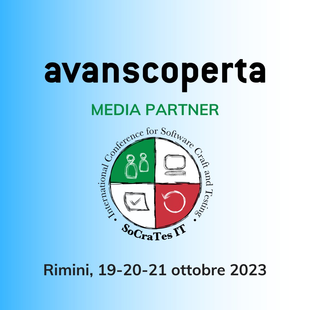 avanscoperta (@avanscoperta) on Twitter photo ๐๐ค๐พ๐ง๐๐๐๐จ: ๐๐ง๐ง๐๐ซ๐๐๐ข๐ค!!! ๐โโ๏ธ
Ci abbiamo preso un po' gusto a presenziare agli eventi piรน interessanti di questo periodo, lo ammettiamo! ๐
Come potevamo perdere #SoCraTes Italia, di cui siamo anche orgogliosamente Media Partner? ๐
Chi ci sarร a Rimini? ๐๐ค๐พ๐ง๐๐๐๐จ: ๐๐ง๐ง๐๐ซ๐๐๐ข๐ค!!! ๐โโ๏ธ
Ci abbiamo preso un po' gusto a presenziare agli eventi piรน interessanti di questo periodo, lo ammettiamo! ๐
Come potevamo perdere #SoCraTes Italia, di cui siamo anche orgogliosamente Media Partner? ๐
Chi ci sarร a Rimini?