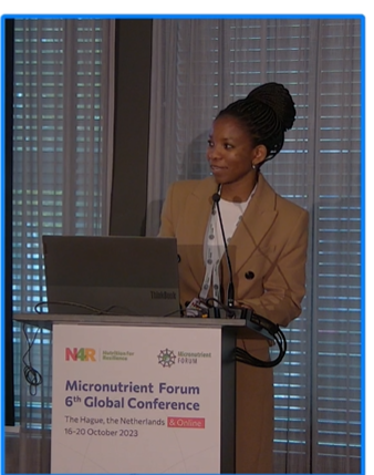 kalyaniprasher's tweet photo. #HiddenHunger at #MNF2023 

"You don't have to move away from what you know to consume better nutrition," @Balance_Phala of @ICLEI on encouraging people to prepare diverse, nutritionally-rich, local recipes.
#NiceNutrition
@ETH_en @ethzWFSC @SyngentaFDN @SwissTPH
@SwissDevCoop https://t.co/sJq0VDSvOt