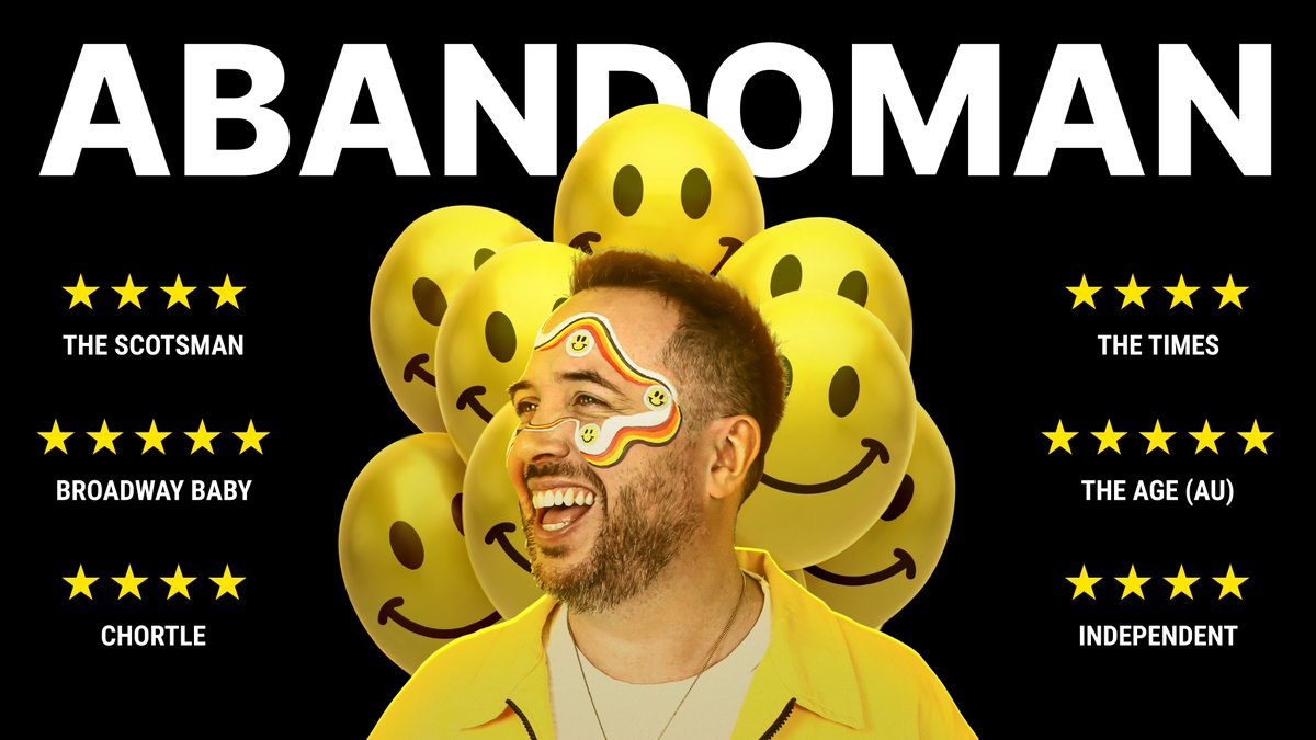 Abandoman! Rob Broderick improvised some of the best catchy beats in town on Thurs 2 Nov 8pm @westgatehall 'Not only is Abandoman absolutely hilarious... his talents in musicianship and freestyle rap are second to none and something that needs to be seen to be believed.'' (mix)