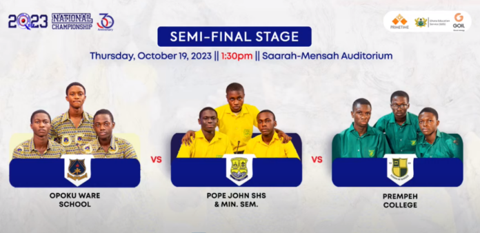 tignews_'s tweet photo. LIVESTREAMING: OWASS vs Pope John SHS vs Prempeh College
Full story: https://t.co/Pv4LEUVC7b #INDnews
#NSMQ #PrempehCollege #PopeJohn https://t.co/eC03pKdLqO