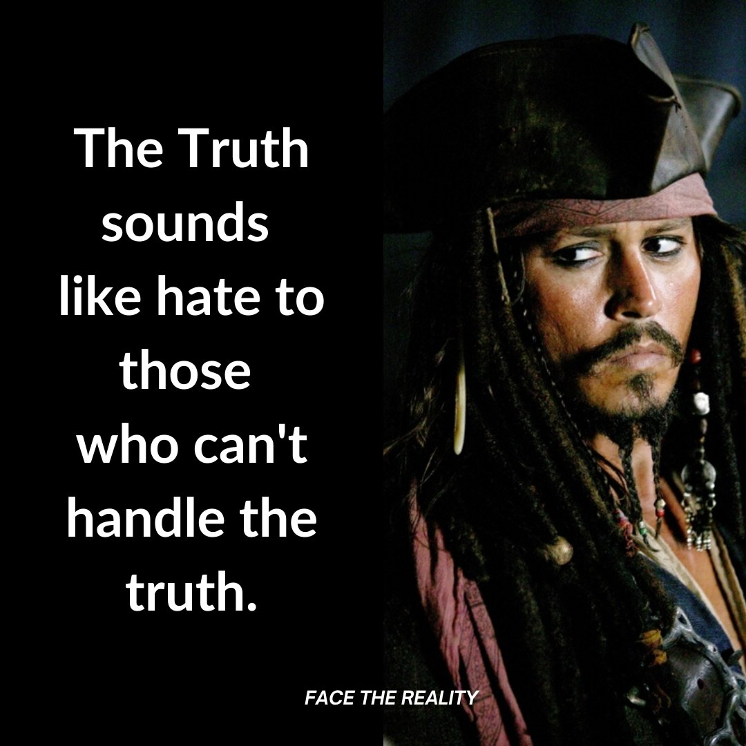 FacetheReality2's tweet photo. The Truth sounds like hate to those who can't handle the truth.
#facethereality https://t.co/aAAaZZGwKD