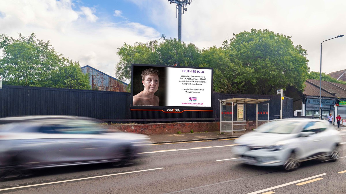 It was a pleasure to provide secondary breast cancer charity @Make2ndsCount with free advertising space for their hugely impactful #TruthBeTold campaign this month.