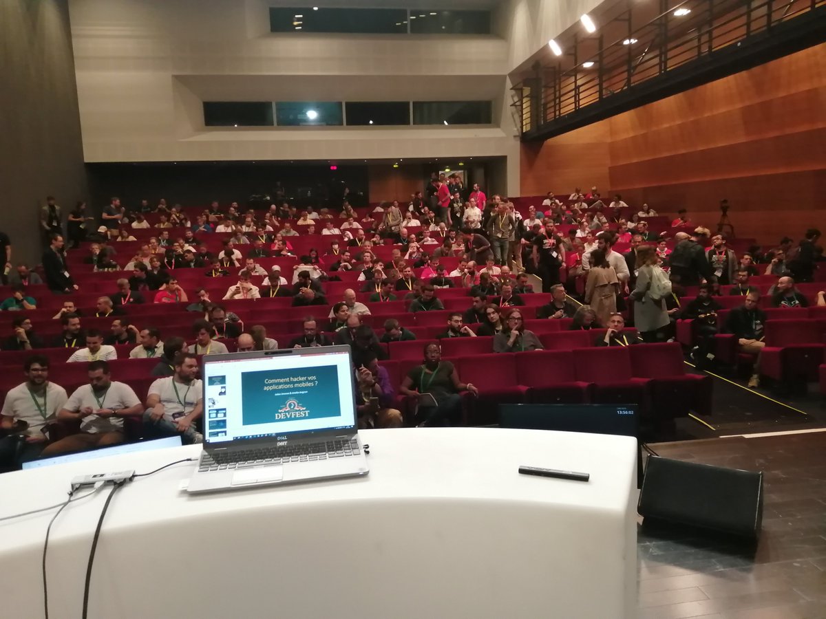 #DevfestNantes | Merci aux participants d'avoir été aussi nombreux pour notre talk sur la sécurité des applications mobile avec <a href="/devfestnantes/">Devfest Nantes</a> <a href="/worldlinetech/">Tech at Worldline</a>  <a href="/worldline/">Worldline</a>
