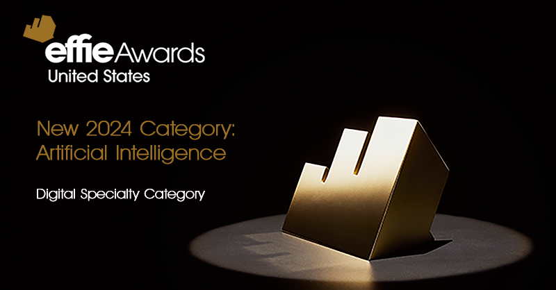 The 2024 Effie Awards US program is also adding a new award to our Digital category: #ArtificialIntelligence. This category recognizes AI's role in enhancing marketing effectiveness. The next deadline is November 1. Entry Kit: effie.org/united-states
