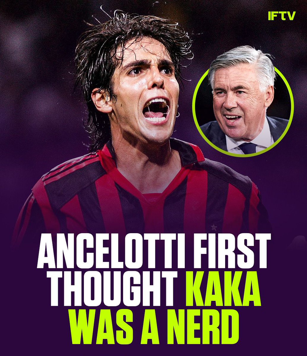 The story of when Carlo Ancelotti was SO WRONG about Ricardo Kaka 🔴⚫️

“Kaká landed at Malpensa Airport and I put my head in my hands: eyeglasses, hair perfectly combed, the face of a good boy.

All he was missing was schoolbooks and a snack. My god, we signed a college student.