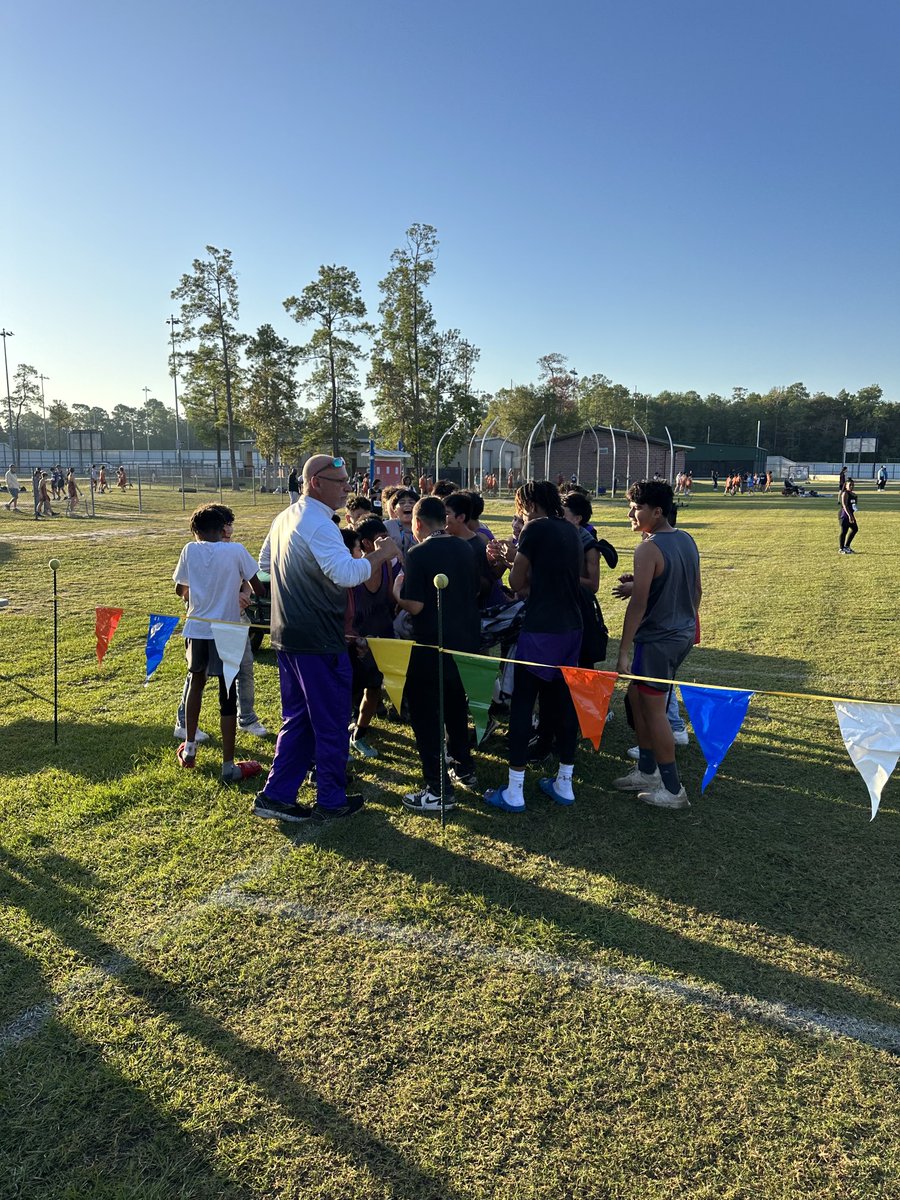 It’s a proud coach moment when your 7th grade boys team comes to celebrate a 3rd place finish at the district meet! I love athletic competition! #awesome @HumbleISD_HMS
