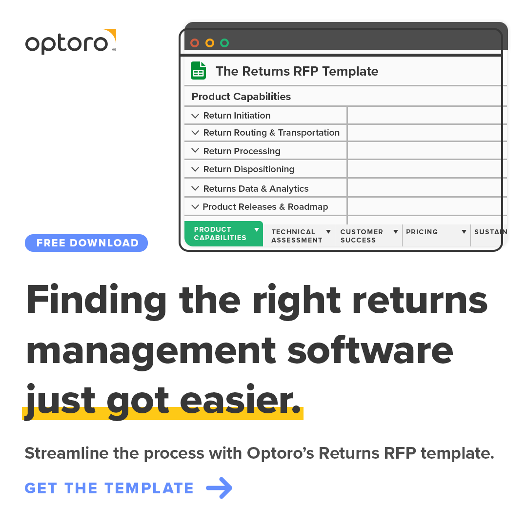 Dealing with returns is a major challenge for retailers, and finding the best software shouldn't add to that headache. Optoro assembled the ultimate Returns Management System RFP template.

Make your life easier and download the template 👇 hubs.li/Q025MSXf0