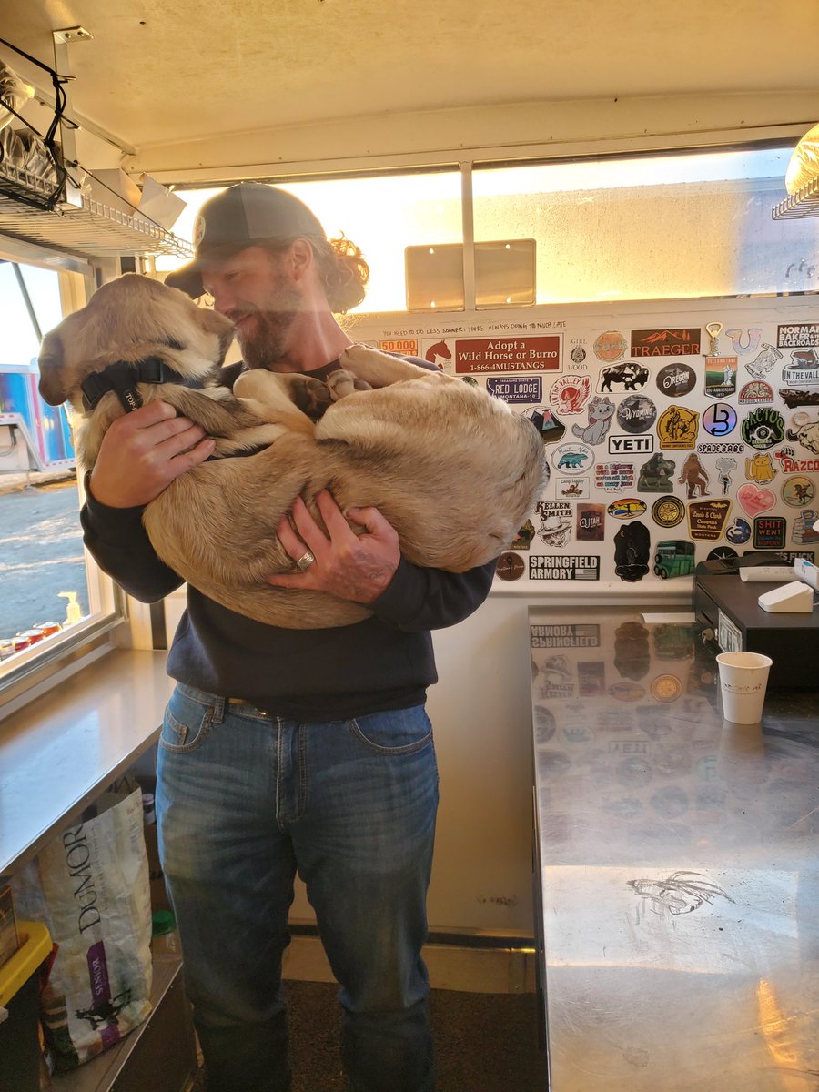 My husband, my pup, and my coffee shop. I'm a lucky lady I tell ya what