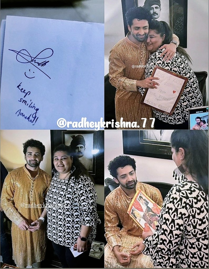 77Radheykrishna's tweet photo. Congratulations dear bestie
Finally ur dreams come true to meet our inspiration 
I know how much u eagerly waited for this special moment 
UNEXPLAINABLE HAPPY SHOWING on your Smile
 STAY BLESSED DEAR✨✍️ #MyInk @Beatking_Sumedh 
#Navratri2023 #Radhakrishn #SumedhMudgalkar #Bhopal https://t.co/RkxZMTErtH