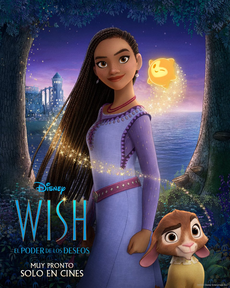 Asha, Valentino y Star te esperan en #Wish: El Poder de los Deseos, la película que celebra los 100 años de Disney ✨ Muy pronto, solo en cines.