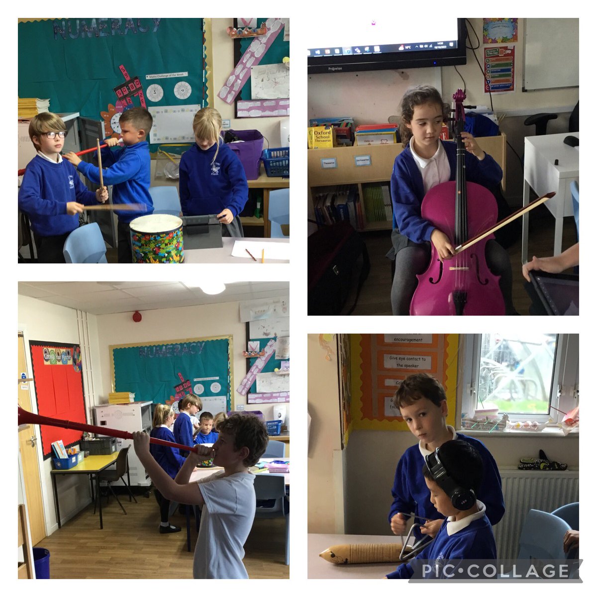 We are adding our instrumentals ! #creativearts #music #vikings <a href="/brynderiprimary/">brynderiprimary</a>