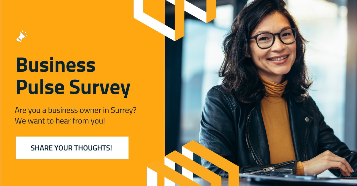 This is the last chance to share your thoughts via the Business Pulse Survey before it closes on Oct 20th. Learn more and complete the short survey here: investsurrey.ca/market-data-re…

#investsurrey #cityofsurrey #businesspulse #survey