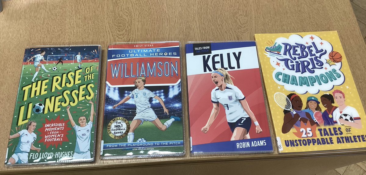 Football  biographies have been extremely popular in our Boys’Division library. We have some in GD but very pleased to add to our collection for the Turret Library for girls who want to read about their sporting heroines /heroes #BoltonSport #BoltonFootball