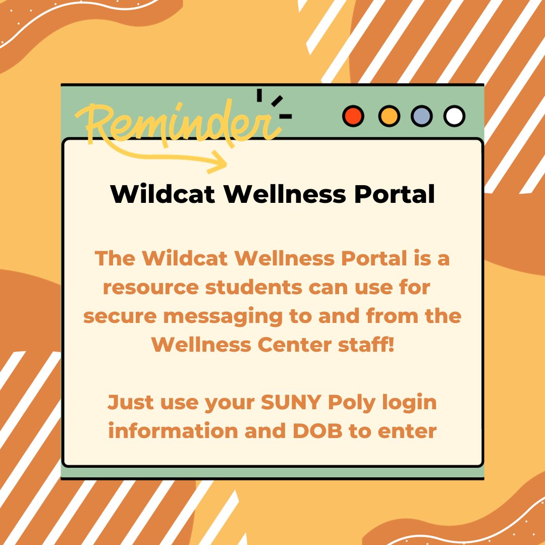 SUNY Poly Wellness Center tweet media