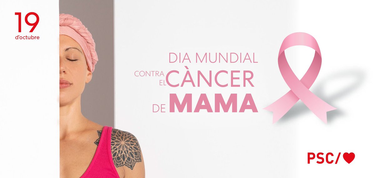 psccunit's tweet image. 🎀Avui 19 d’octubre reivindiquem la lluita contra el càncer de mama!

Fem costat a totes aquelles que ho pateixen, o ho han patit.

#DiaMundialContraElCàncerDeMama