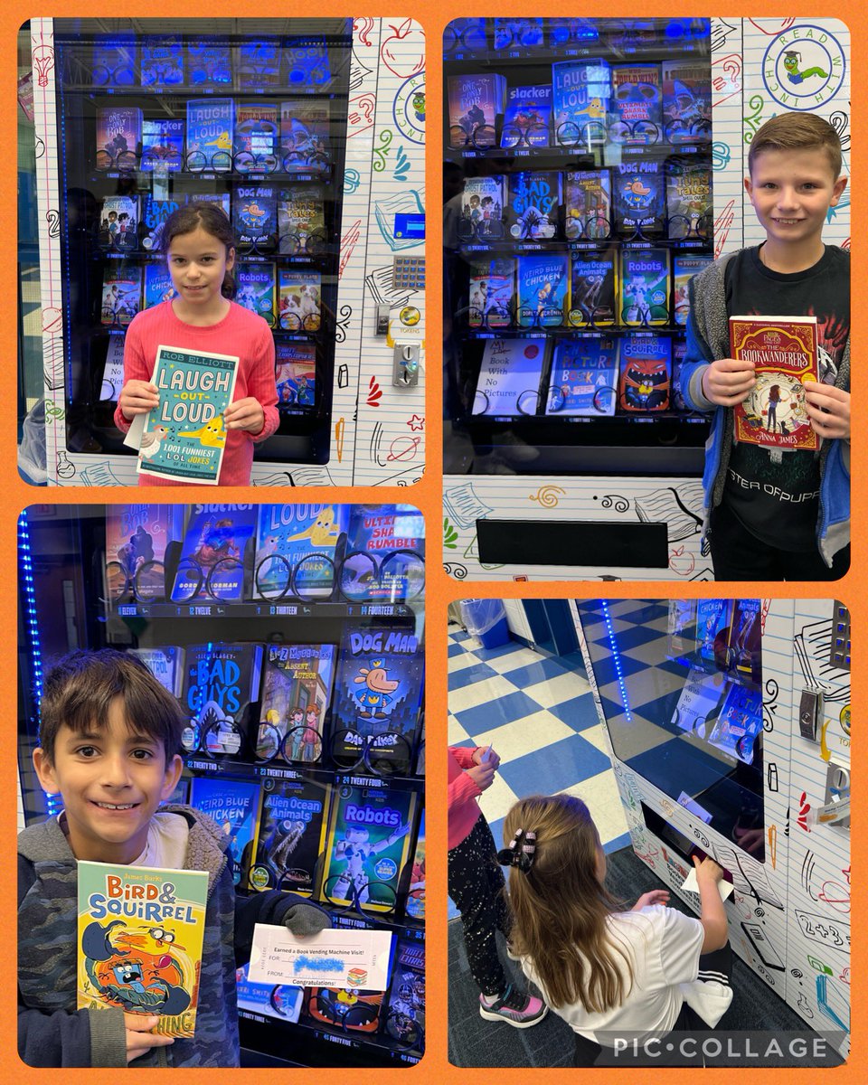Our first MTES book vending machine visitors picked some great books! 🙌📖 @proud2BMillstone <a href="/MTFEE3/">MTFEE</a> @bookvending