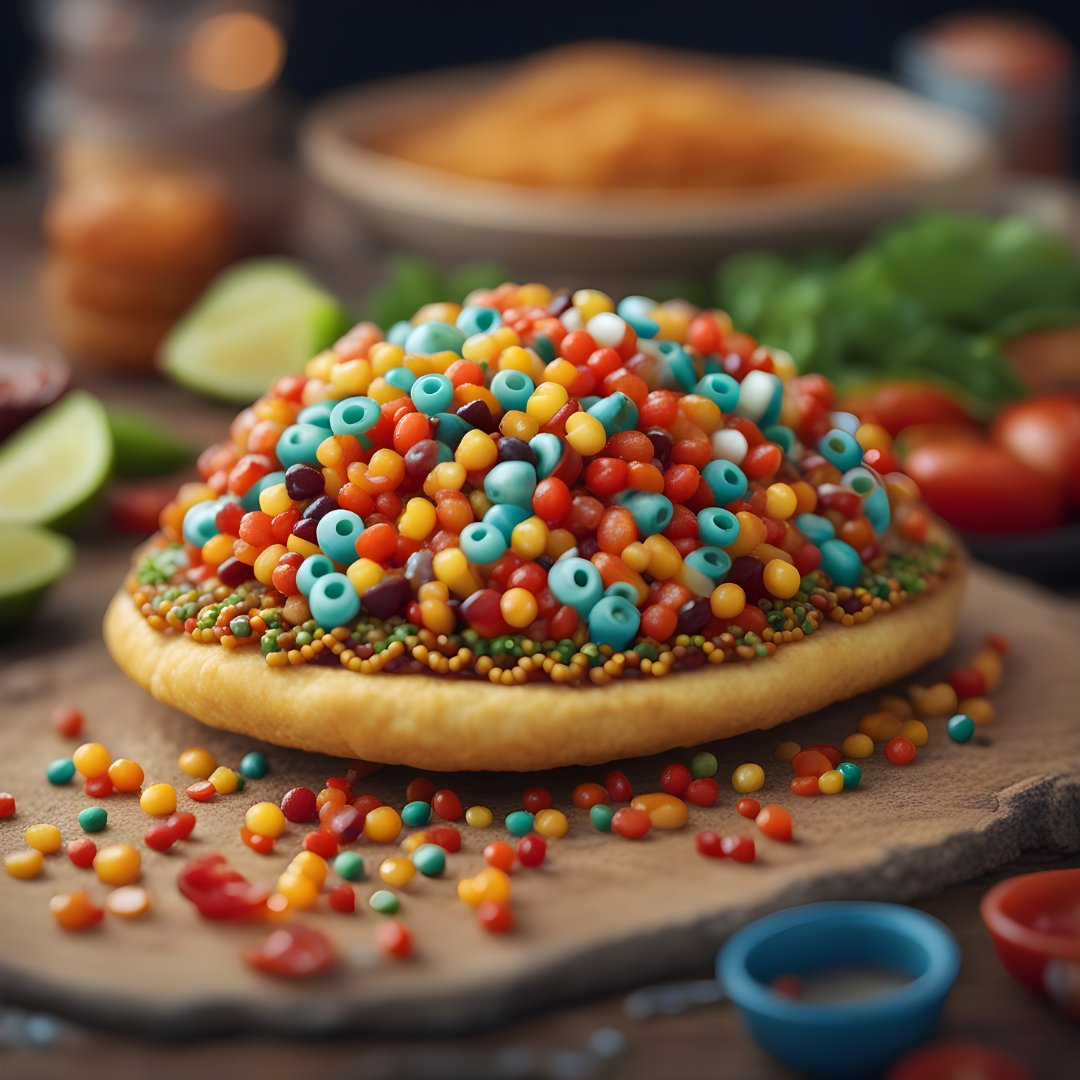 bankwithtotem's tweet image. We asked AI to make a native taco out of beads 🌮 Pretty nice beadwork!

#nativetaco #navajotaco #nativebeadwork #beadwork #halloween