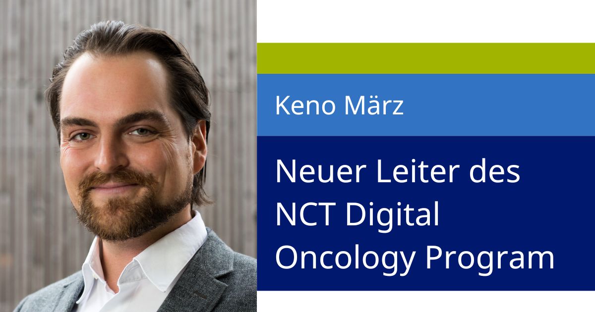 Keno März hat die Leitung des neuen NCT Digital Oncology Program am  Nationalen Centrum für Tumorerkrankungen (NCT) Heidelberg übernommen. 
nct-heidelberg.de/das-nct/newsro…
