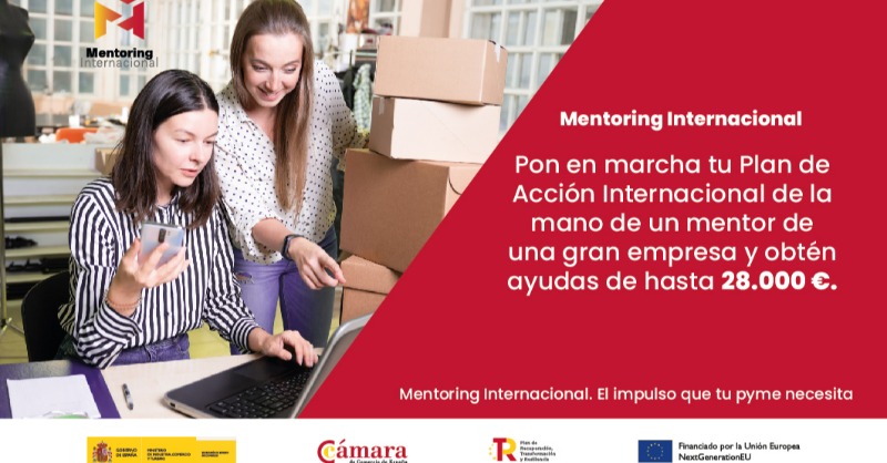 camarascomercio's tweet photo. ¿Te gustaría recibir ayuda de hasta 28.000 euros para ampliar tu presencia en el mercado internacional con la colaboración de un mentor de una gran empresa? La línea de Mentoring para pymes puede ser muy útil para ti. 

Sigue leyendo para saber más ⬇️ #MentoringInternacional