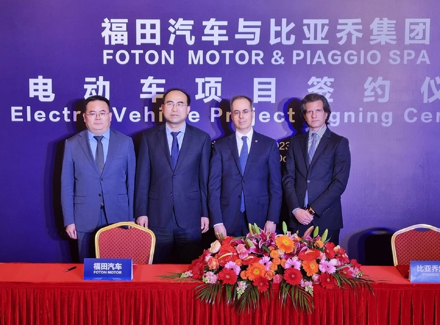 Piaggio_Group's tweet image. Today in #Beijing #PiaggioGroup and #FotonMotorGroup extend their #partnership to electric light commercial vehicles, read more 🖋️ piaggiogroup.com/en/archive/pre…