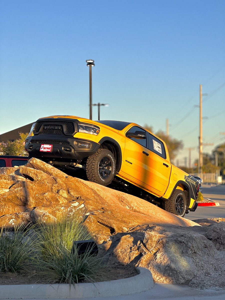payne_edinburg's tweet photo. Meet the RAM 1500 Rebel, born to conquer any terrain. It's here, ready to make your adventures unforgettable at Payne Edinburg Chrysler Dodge Jeep RAM.

Are you ready to explore the wild?

Visit us in store or online at https://t.co/yfGRi1ZmZE

#RAM1500Rebel #OffRoadAdventure https://t.co/vzz7Yrk5Yy