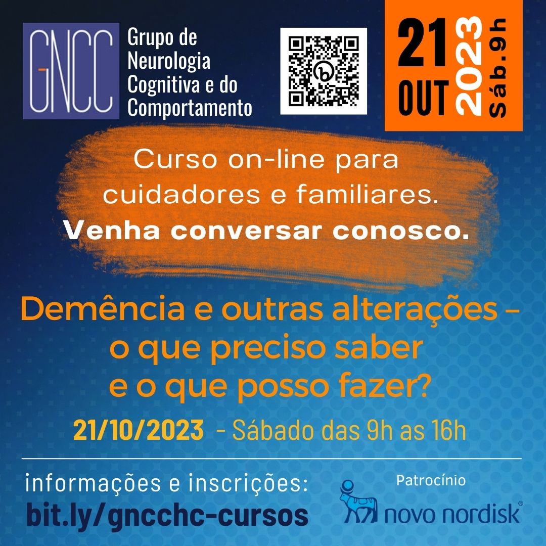 gncc_usp's tweet image. 🚨ATENÇÃO🚨
Neste sábado iremos realizar o curso on-line sobre Demência para cuidadores e familiares 🧠🎓📒🖋️.
Inscrevam-se, será muito importante a participação da comunidade❗️
bit.ly/gncchc-cursos