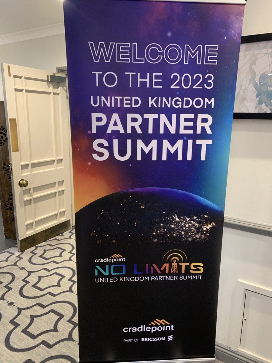 We're Delighted to sponsor our first ever Cradlepoint Partner Summit.
Today we're meeting with fellow ecosystem  members to network and hopefully collaborate.

#CradlepointEMEA #cradlepoint 
#5g #partner #ecosystem #networks