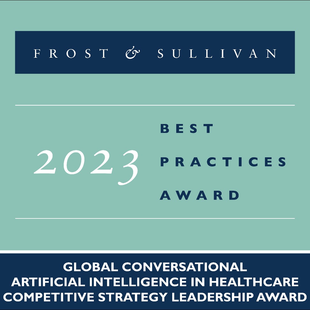 We are honored to be recognized by Frost & Sullivan for improving healthcare efficiencies, quality, and outcomes for Conversational AI and our competitive strategies for our #Emmi solution!  ow.ly/S0WP50PYAE9 #BestCareEverywhere