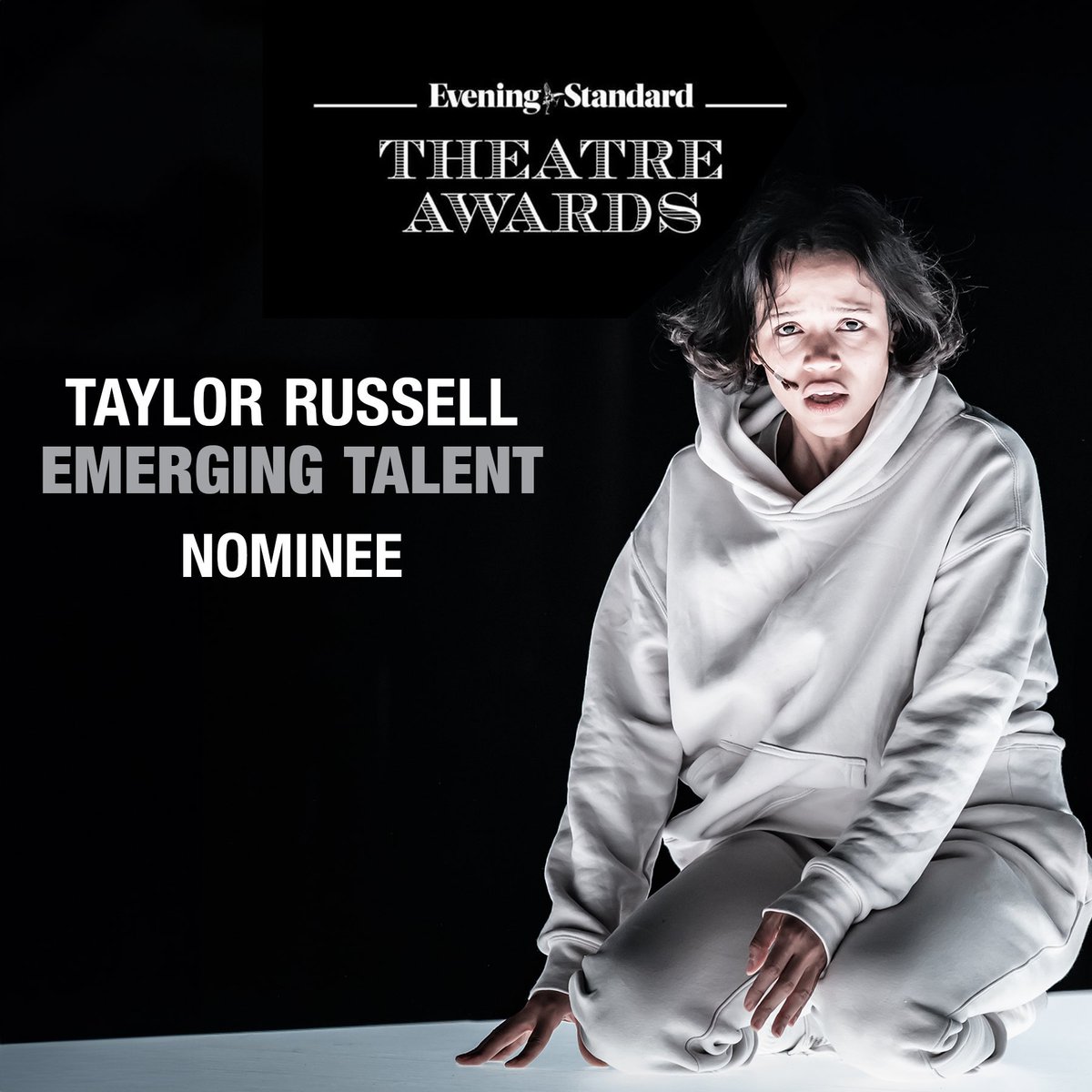 FilmUpdates's tweet image. Taylor Russell is nominated for Emerging Talent at the Evening Standard Theatre Awards for her performance in ‘THE EFFECT.’