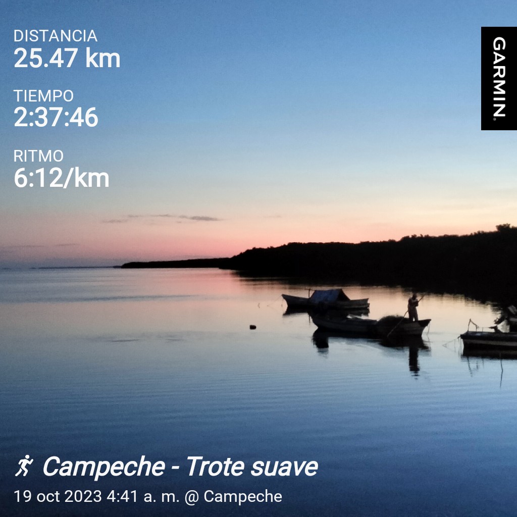 Good morning friends, today it was a light jog on a beautiful morning, greetings, 🇲🇽#garmin #beatyesterday