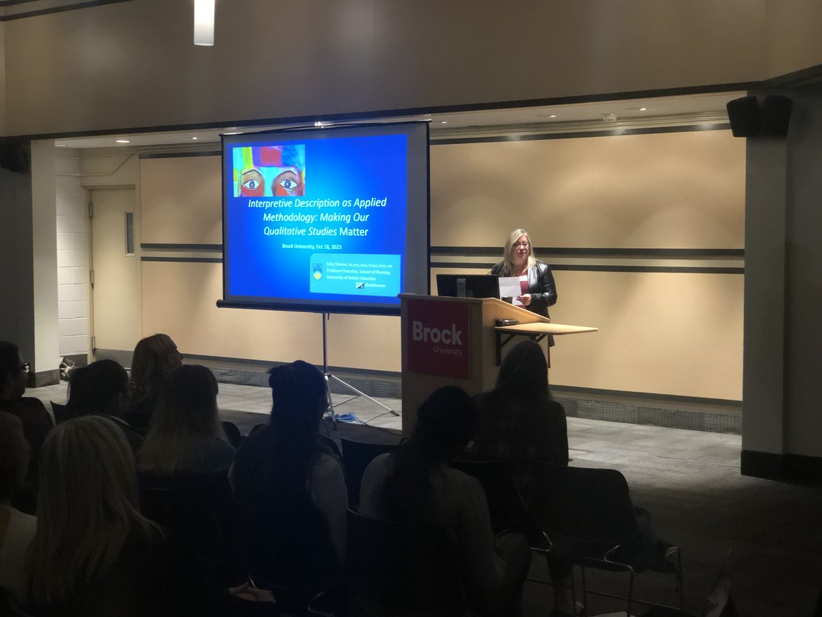 Dean Peter Tiidus of @BrockUniversity FAHS and Dr. Karyn Taplay, Chair of @BrockNursing give welcome and opening remarks during the First Nursing Research Speaker Series with invited speaker- International renowned Nurse Researcher and Leader- Dr. Sally Thorne. #Qualitative