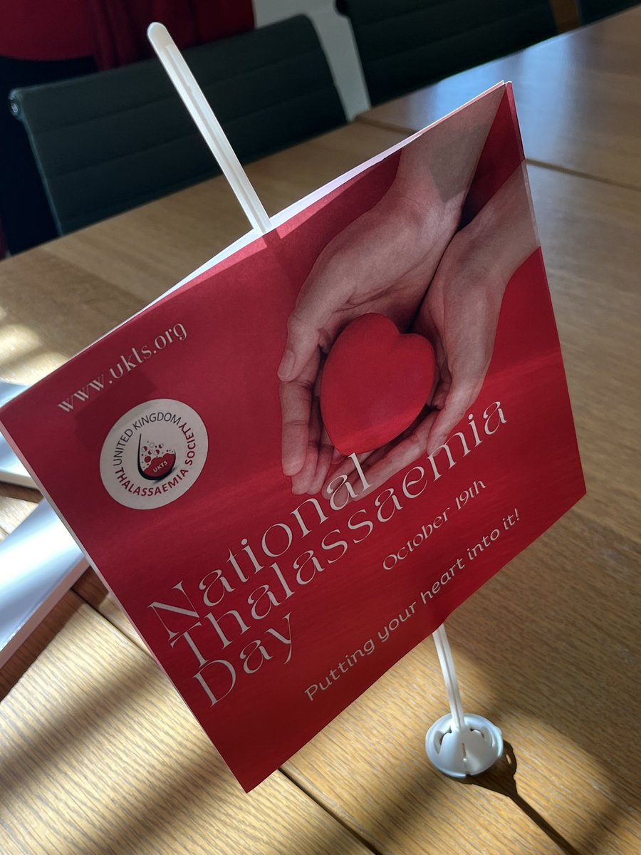 kimleadbeater's tweet photo. On #NationalThalassaemiaDay I’m supporting @teamukts to raise awareness of the condition, their #Test4Gene campaign and improving access to treatment for the thousands of people who live with this genetic blood disorder #Thalassaemia https://t.co/ADK88cRiAl