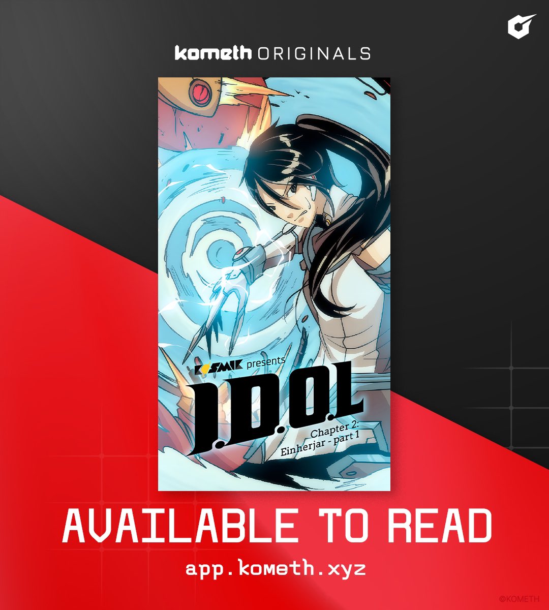 The newest chapter of I.D.O.L. is now available on Kometh!

Read it now:
app.kometh.xyz/comic/i-d-o-l-…