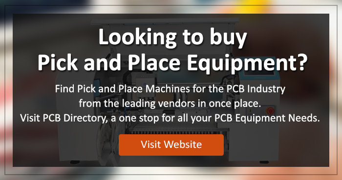 PCB Directory has listed Pick and Place Equipment for PCBs from the leading manufacturers.

Click here to learn more: ow.ly/Llki50PYu5v 

#PCBDirectory #PickAndPlace #PCBEquipment #ElectronicsManufacturing #PickAndPlaceMachines #PCBAssembly