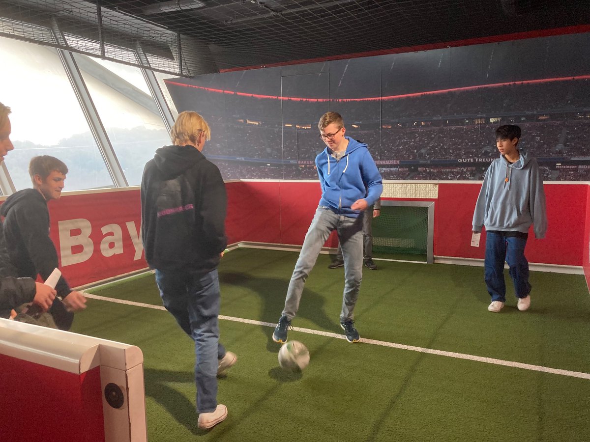 RadleyMFL's tweet photo. Today boys and their exchange partners visited the home of @FCBayern before a tour of Nymphenburg Palace and Munich city centre, where they enjoyed a hearty Bavarian meal at @HofbraeuhausMUC https://t.co/FpKhw2jY1T