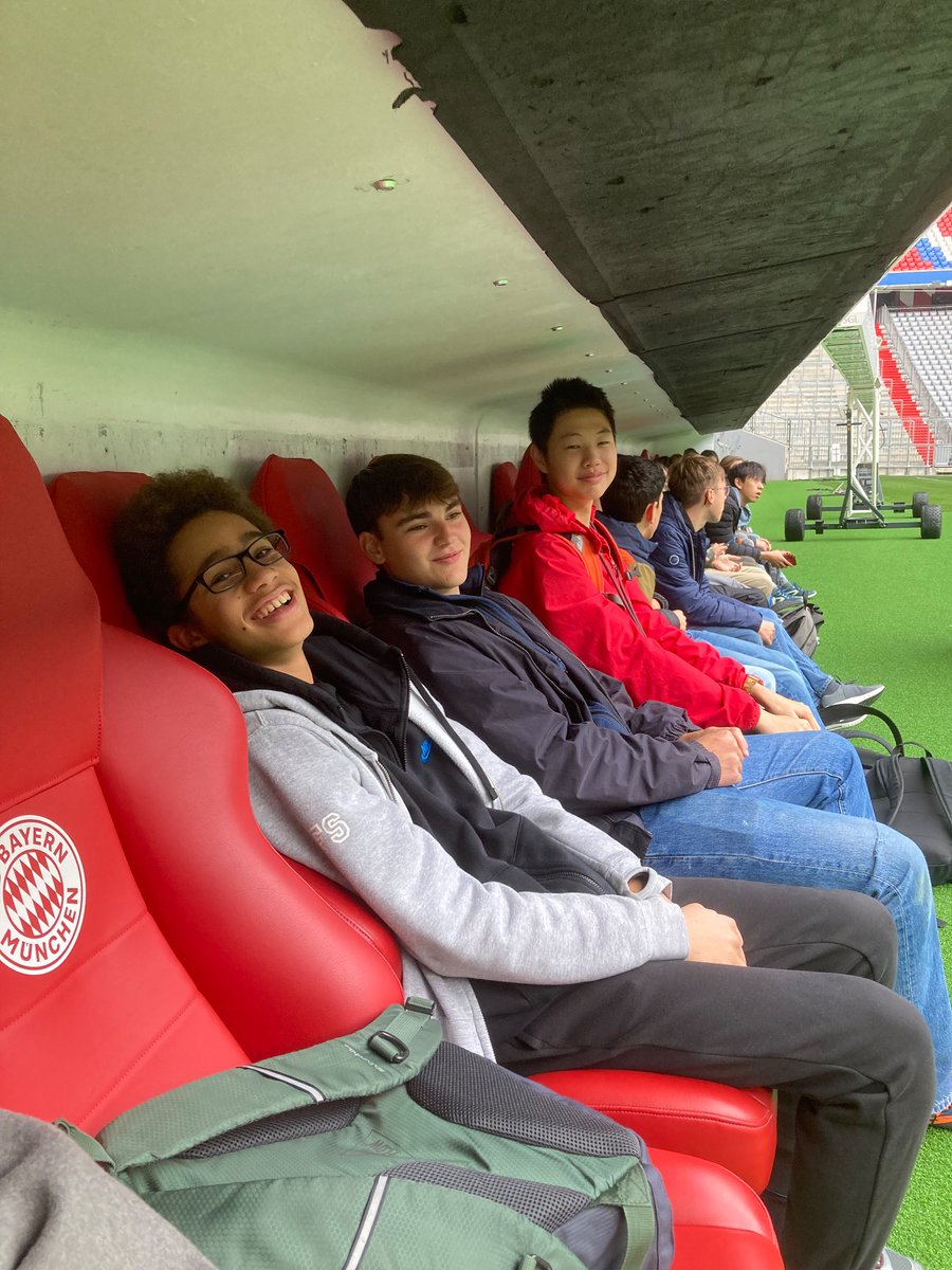 RadleyMFL's tweet photo. Today boys and their exchange partners visited the home of @FCBayern before a tour of Nymphenburg Palace and Munich city centre, where they enjoyed a hearty Bavarian meal at @HofbraeuhausMUC https://t.co/FpKhw2jY1T
