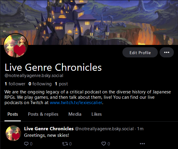 Hi, everyone! Two pieces of news:

1) We'll be discussing Armored Core VI: Fires of Rubicon on the first weekend of November! Make sure to be prepared for spoilers &amp; asking questions by then!
2) If you are also worried about the fate of this site, we have an account... elsewhere!