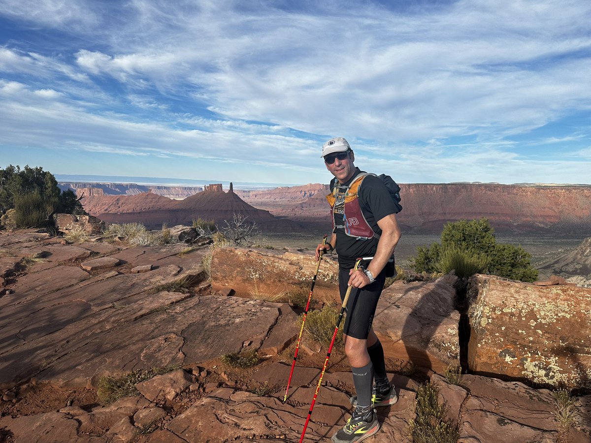 Whew! Finished the Moab 240 mile run last night in 107 hrs (includes 5 total hours of sleep) I’m pretty beat up rn with swollen ankles &amp; cracked lips. Literally just got wheelchair assistance for the .5 mile gate to gate trek across Denver terminal B. But I couldn’t feel better!