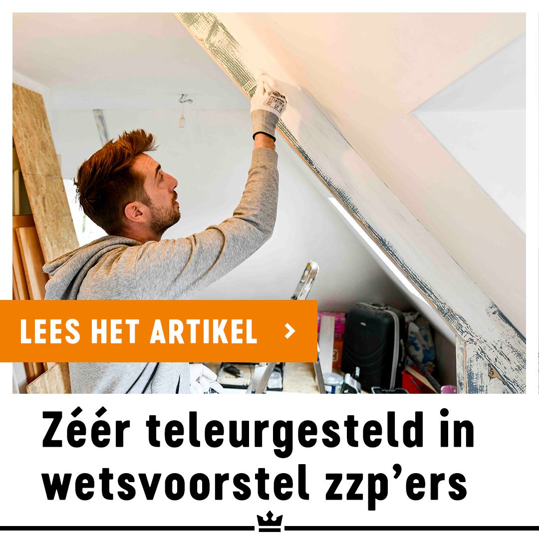 NIEUWS: Kwaliteitsorganisatie De Betere Schilder zéér teleurgesteld in nieuw wetsvoorstel als vervanging van Wet DBA! 

Bekijk onze reactie en die van onze partner Flexschilder.nl in het artikel! 
MEER: betereschilder.nl/nieuws/zeer-te… 
<a href="/FlexibilityGr/">Flexibility Groep</a> <a href="/Flexschilder/">Flexschilder.nl</a> <a href="/SchildersVAK/">SchildersVAK</a>